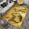 Antique Vintage World Map Carpet Suitable As a Non-slip Mat for the Living Room or Bedroom Sofa