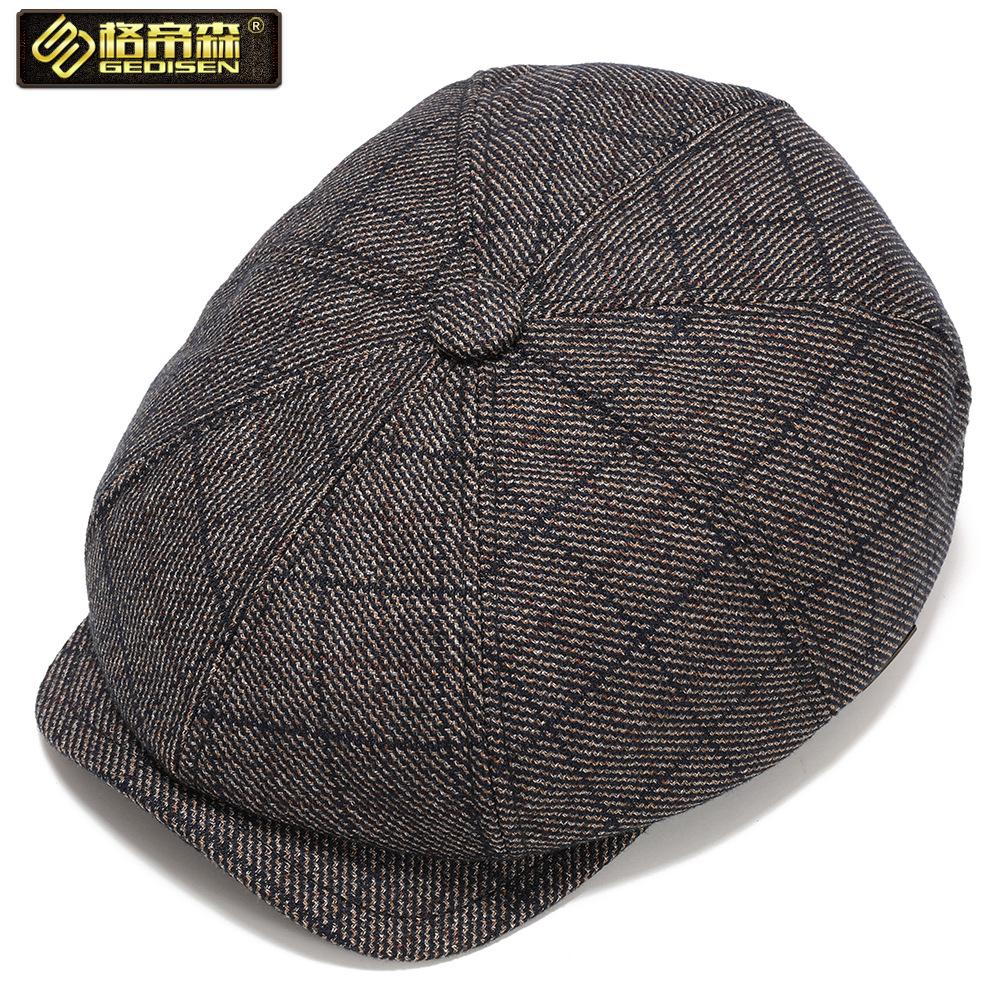 Berretto Berretto Peaky Blinders per Uomo Cappello da Giornalaio Cappello Piatto Ottagonale Cappello da Guidatore Casual Cappello Morbido Vintage