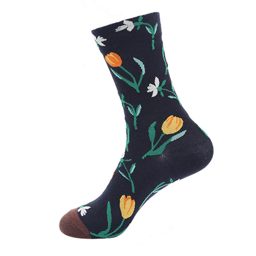 Hot Selling Colorful Funny Novelty Socks Men Women's Art Painting Printing Crew Socks Autumn and Winter Cotton Sports Socks