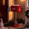 Mailbox With Removable Design For Christmas Decoration Indoor Outdoor Use Metal Base Festival Letter Box