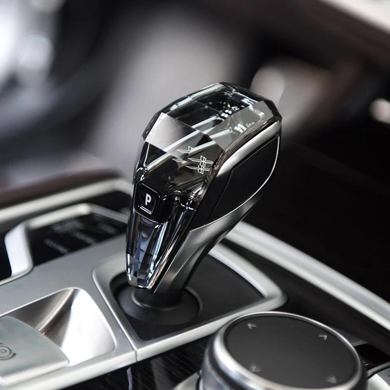 3 Piece Set Crystal Gear Shift Knob Lever Stick Handle for BMW 3 5 6 7 Series X3 X5 X6 F30 G15 F01 G20 G05 G21 G28 G30 G31 G38 T6