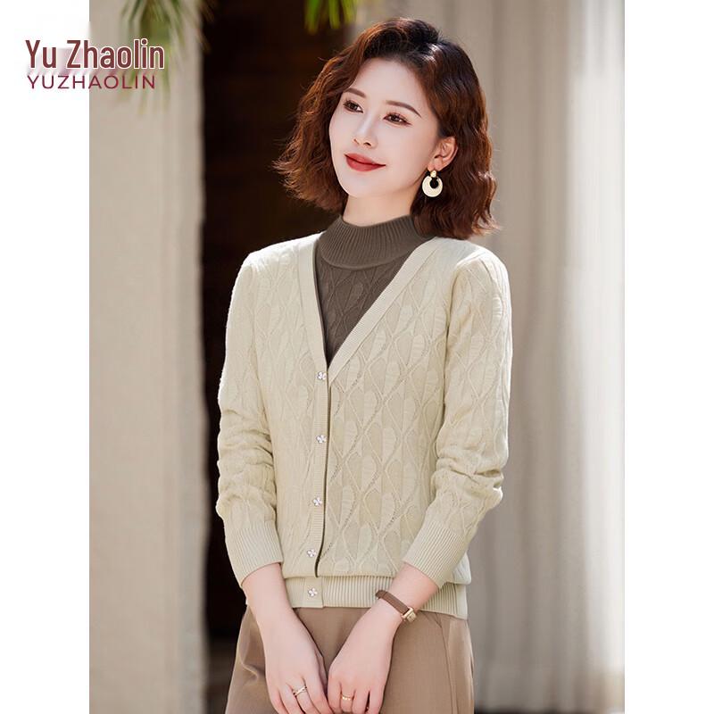 Yu Zhaolin Elegant Faux Two-Piece Knit Top