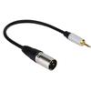 3.5mm Male to XLR Male Audio Adapter Cable Converter Stereo Transmission Cable