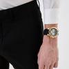 Guess Hodinky Mužské Guess Multifunkčné Quartz Hodinky - Zlatý Nerezový Remienok, Kryštálový Trendy Ciferník, Módne Hodinky pre Mužov