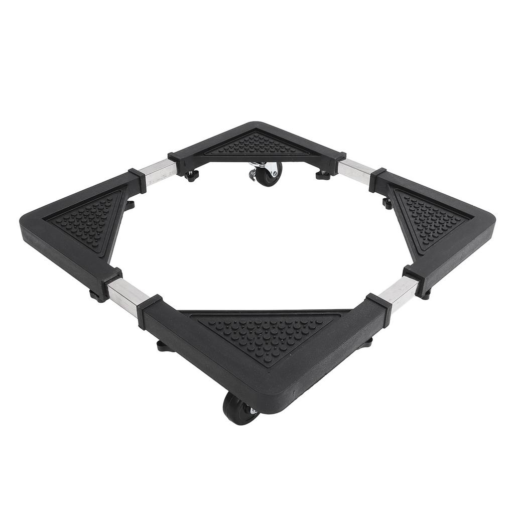 Adjustable Refrigerator Stand with 4 Locking Wheels Reduce Noise Furniture Dolly Mobile Roller for