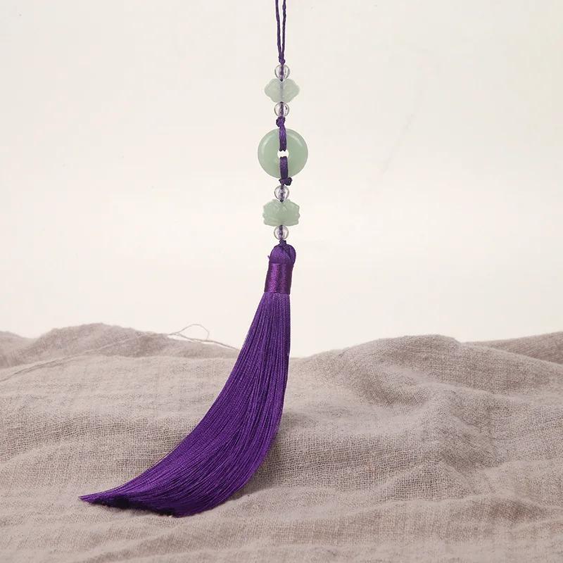 2Pcs Imitation Chinese Knot Tassels DIY Curtain Clothes Bag Craft Supplies Classical Style Tassel Pendant 13cm Beaded Fringe