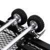 Rimorchio RC, Rimorchio RC in Scala 1/10 per Trainare Dietro un'Auto, Rimorchio Piattaforma in Metallo con Gancio di Traino e Ricevitore per RC Crawler 4 6 SCX10 Gen7 Gen8 Upgra