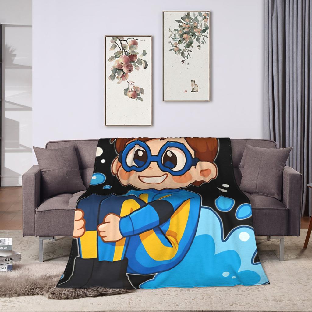 Dispatch Game Cute Water Boy Blankets Quality Warm Soft Throw Blanket Winter Kids Adult Outdoor Pattern Bedspread
