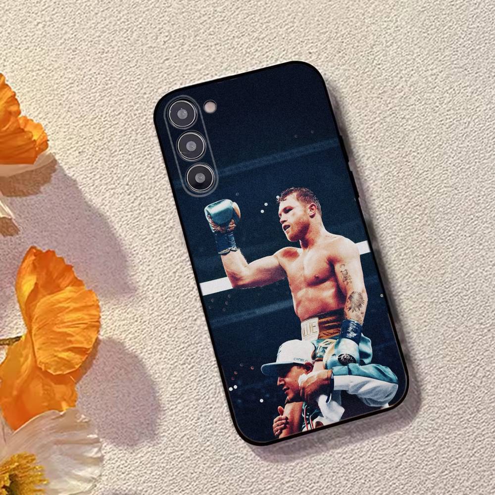 Mexico Boxing Canelo Alvarez Phone Case For Samsung Galaxy A73,A72,A71,A70,A53,A52,A51,Soft Silicone Black Cover