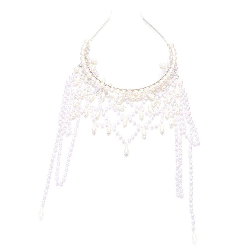 Tassel Wedding Headpiece Dangling Fringe Forehead Hair Jewelry Bridal Head Chain Wedding Party