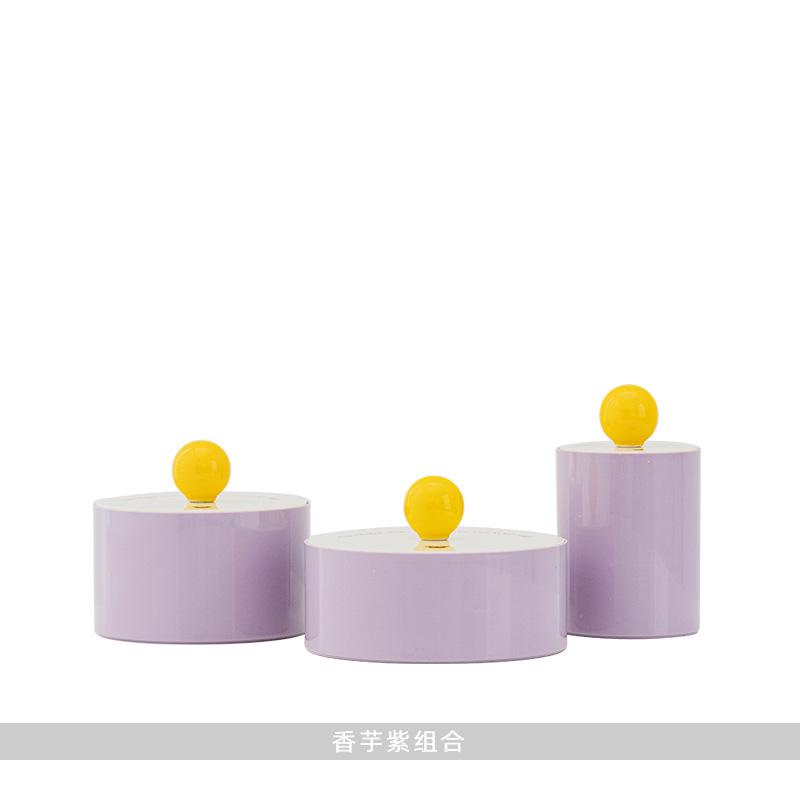Nordic Ins Jewelry Box Round Ball With Lid Multi Layer Ring Stud Earrings Small Items Storage Jewelry Box