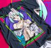 Cyberpunk Edgerunners David Lucy Rebecca Tričko, Anime Neon Streetwear Tričko