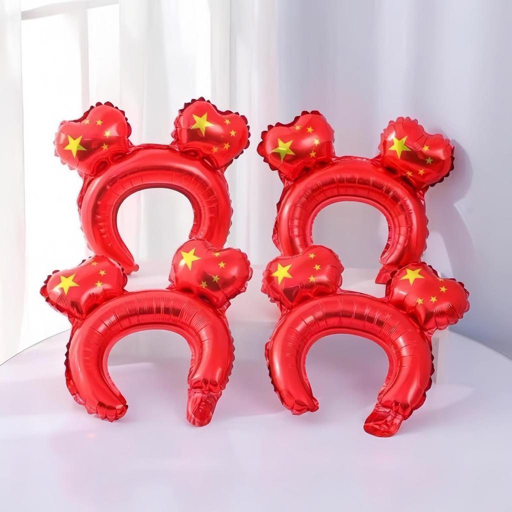 National Day Headband & Hair Clip Set for Kindergarten School Events & Celebrations