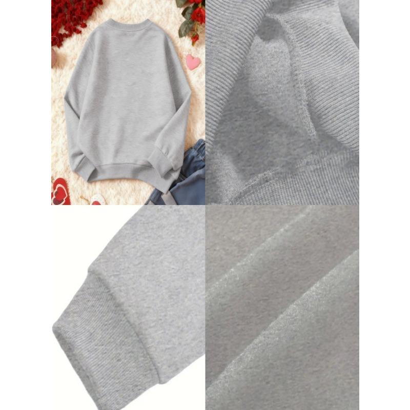Kids Sweatshirt,Fashionable Print Tops, Perfect As Christmas Gifts,Perfect for Autumn And Winter with Print Casual Warmth