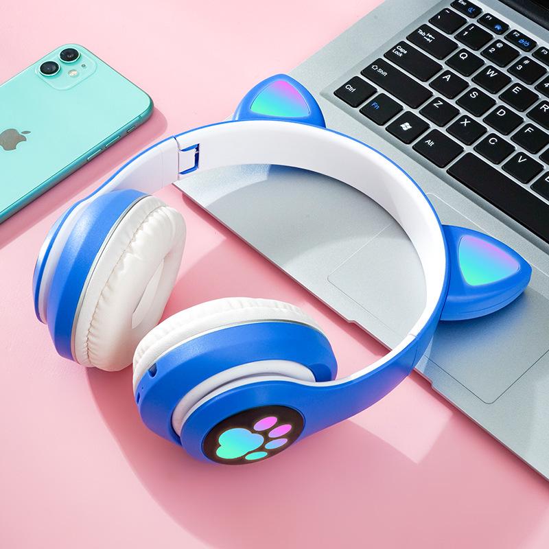 STN-28 Wireless Bluetooth 5.0 Cat Ear Headband Gaming Headset