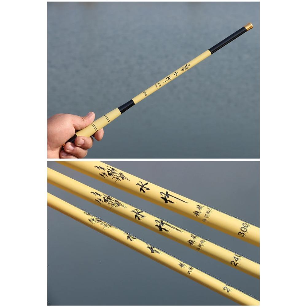 Ultralight Stream Fishing Rod 1.5M-6.3M High Carbon Fiber Super Hard Travel Pole 28MH Telescopic Fishing Tackle for Freshwater 260319