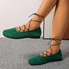Low Heel Spring/Summer New Cross Strap Shallow Single Shoes Women's Flat Casual Single Shoes Women