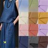 Chinese Style Solid Color Washed Cotton Fabric DIY The Background Fabric for The Photo Is Pleated Pure Cotton Home Hanfu