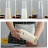 Beige Plastic Chopstick Holder with Lid, Detachable Drain Rack for Kitchen Utensils Organization, Spoon and Fork Storage Organizer, 3.34 X 3.34 X