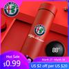 For Car Smart Display Temperature Thermos Mug Insulated Bottle For Alfa Romeo Giulia Stelvio Giulietta 159 147 156 16