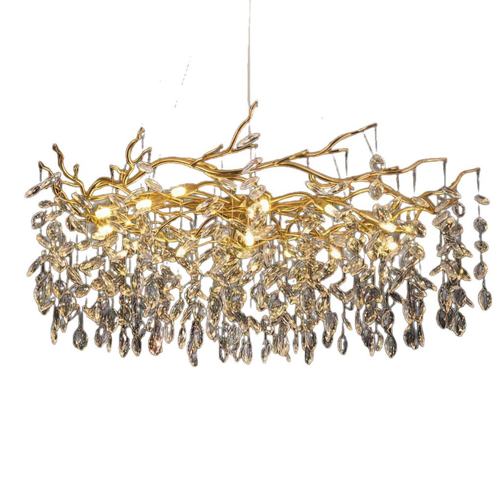 Elegant Modern French Crystal Chandelier for Living and Dining Rooms