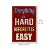 Vintage Metal Poster 8x12 Inch Wall Art Motivational Home Decor