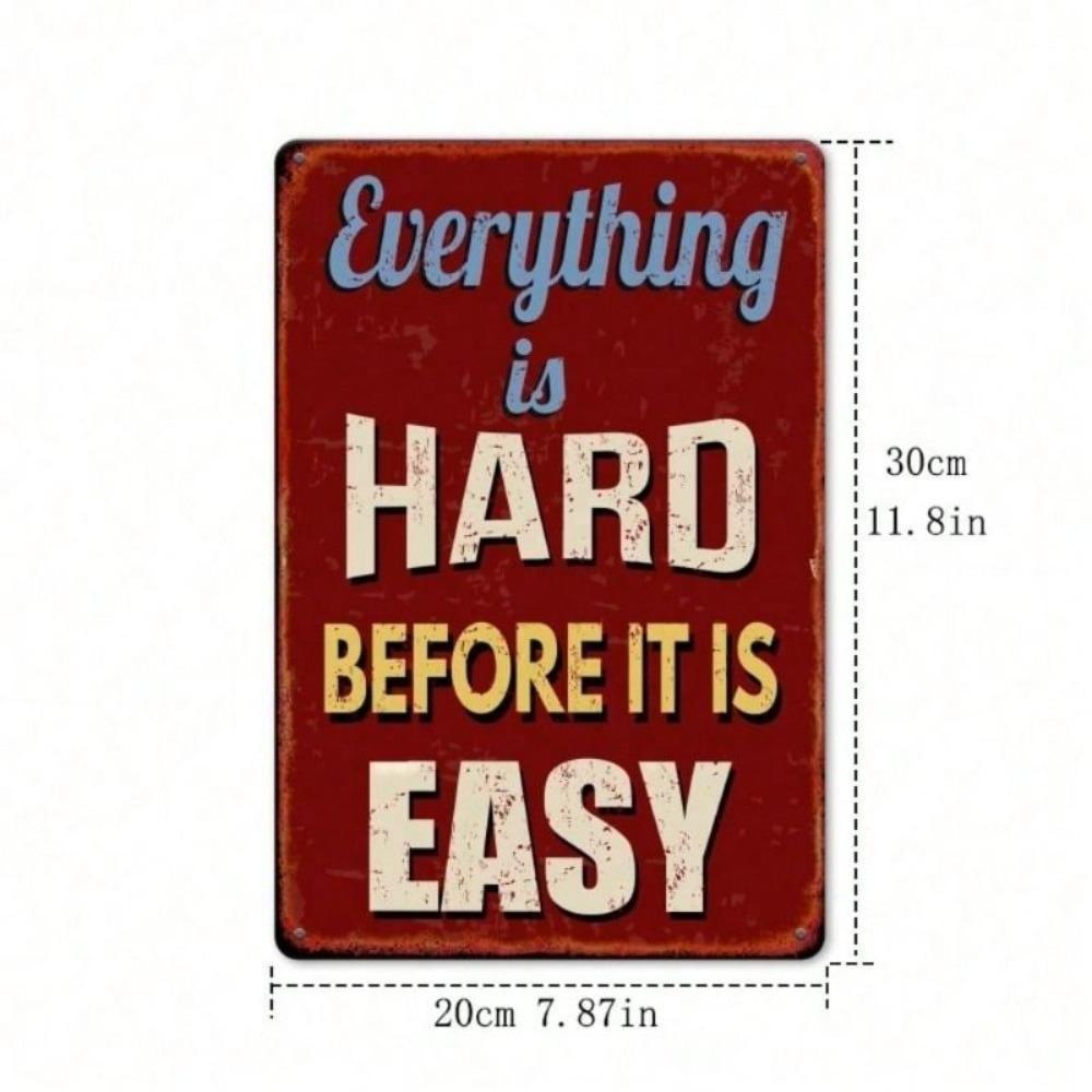 Vintage Metal Poster 8x12 Inch Wall Art Motivational Home Decor