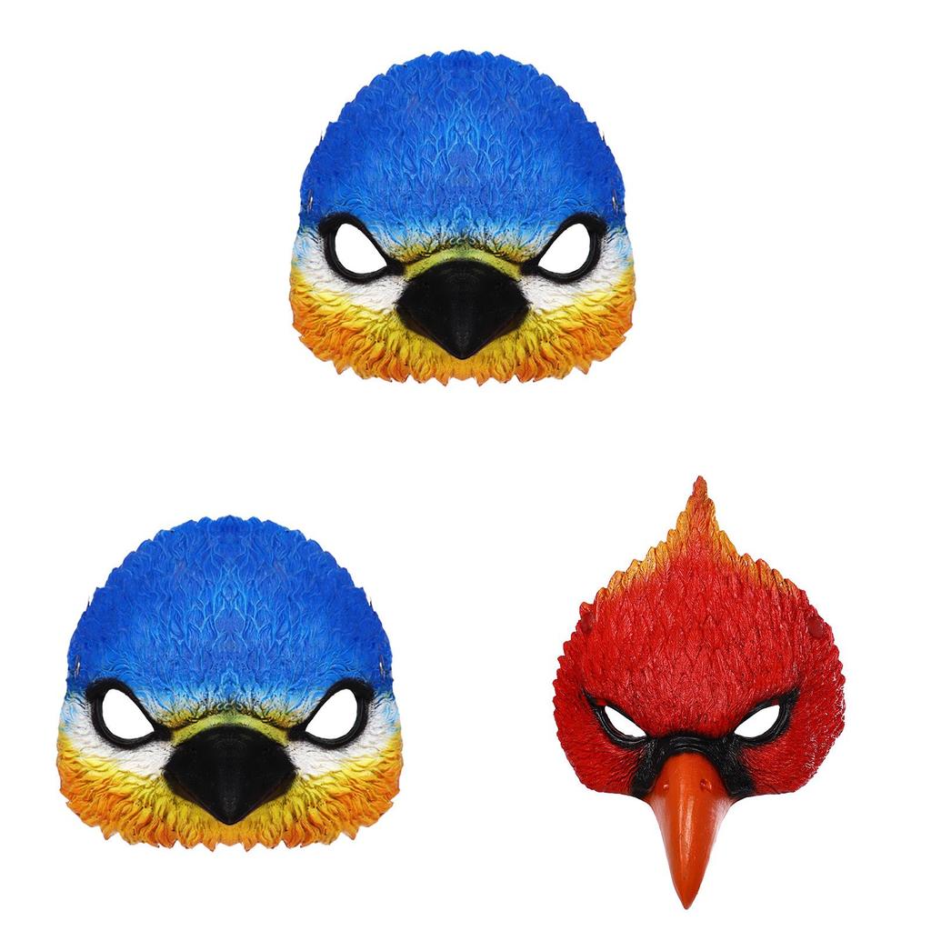 Maschera Testa di Uccello Costume Cosplay Accessorio Con Materiale Espanso Per Carnevale Spettacoli Teatrali