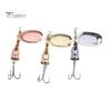 Fishing Lures Hard Metal Spinner Bait with Hook And Sequin Fishing Tackle Freshwater And Saltwater Bass Trout Fishing Accessory