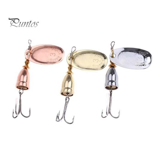 Fishing Lures Hard Metal Spinner Bait with Hook And Sequin Fishing Tackle Freshwater And Saltwater Bass Trout Fishing Accessory