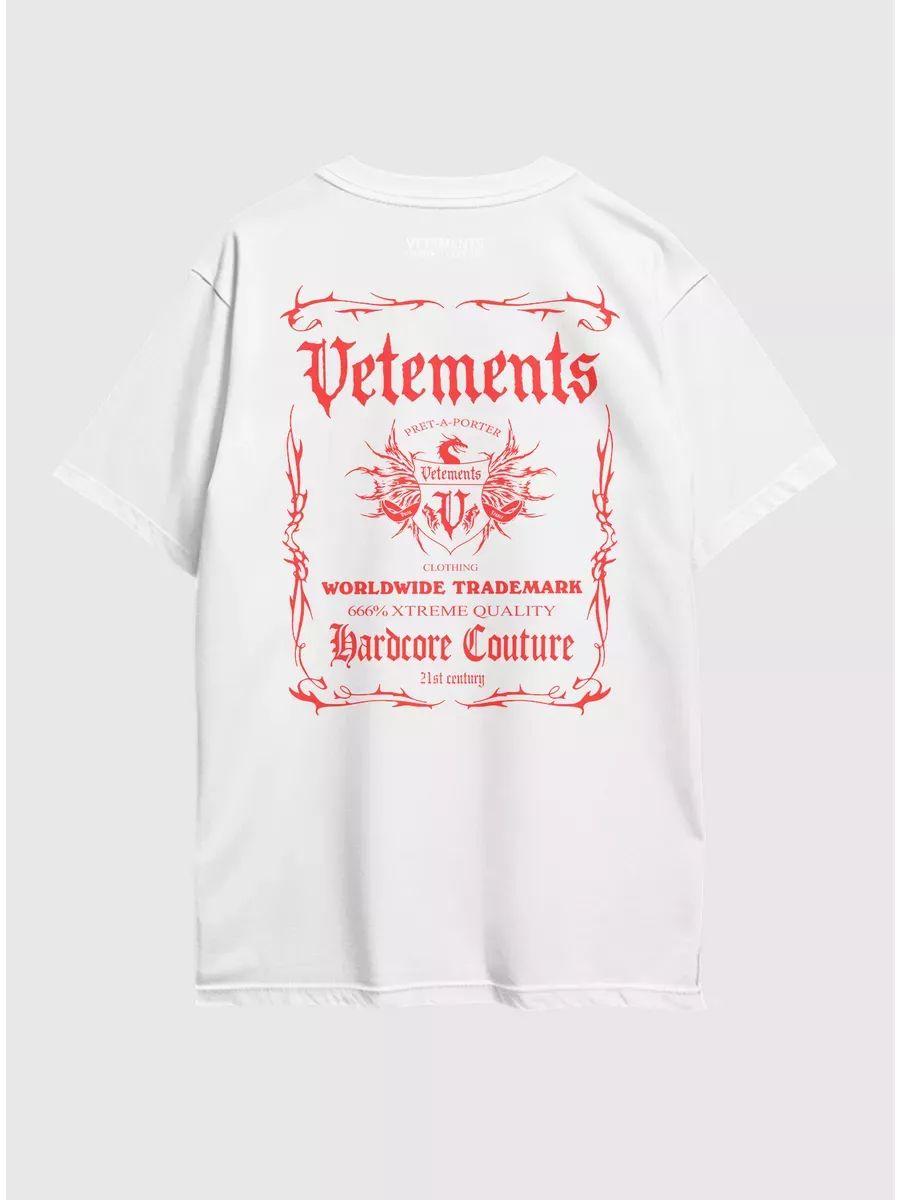 

Футболка с принтом Vetements M