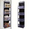 4Layer Storage Bag Foldable Hanging Organizers for Bathroom Behind Door Snacks Toys Clothes Storage Accessories Closet Organizer
