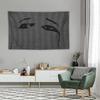 VIKAMA Minimalist Polka Dot Eye Art Tapestry Abstract Modern Polyester Wall Hanging for Bedroom Living Room Decor