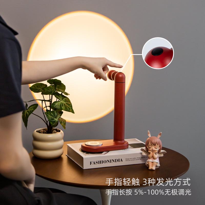 TB-Italian Designer Atmosphere Desk Lighting Danish LED Bedhead Living Room Tablemobile phone Wireless Charging Floor Lamp