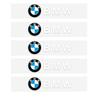 Car Interior Sticker Creative Emblem Badge Sticker Waterproof For BMW M F10 F20 E83 E90 E92 E93 X1 X5 X6 F30 G03 E43 E53 E63 E84 RI3