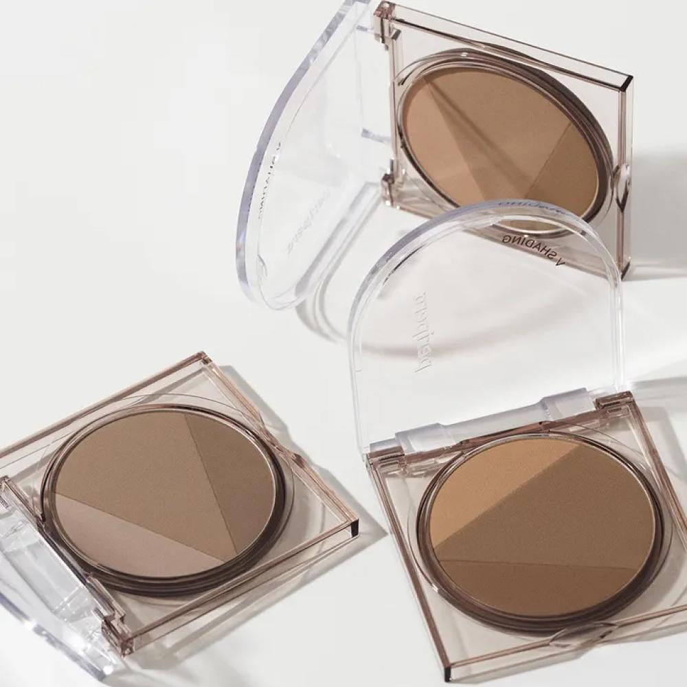 V Shading + 3-Step Block Brush Set (Powder+Blending+Point)