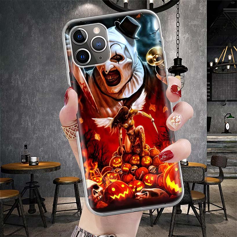 Horror Movie Terrifier Soft Phone Case For IPhone 11 17 Air 16E 16 Pro Max 15 + 14 Plus 13 Mini 12 Apple 7 SE 8 Fundas Coque 11