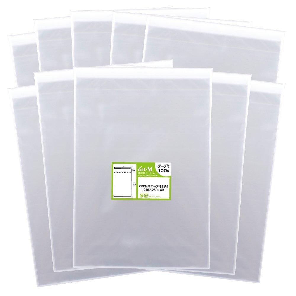 

3 corners with tape that can hold B5 Transparent OPP bag 30 micron thickness [Domestic] [Size paper] (transparent envelope) [1000 sheets] (standard)