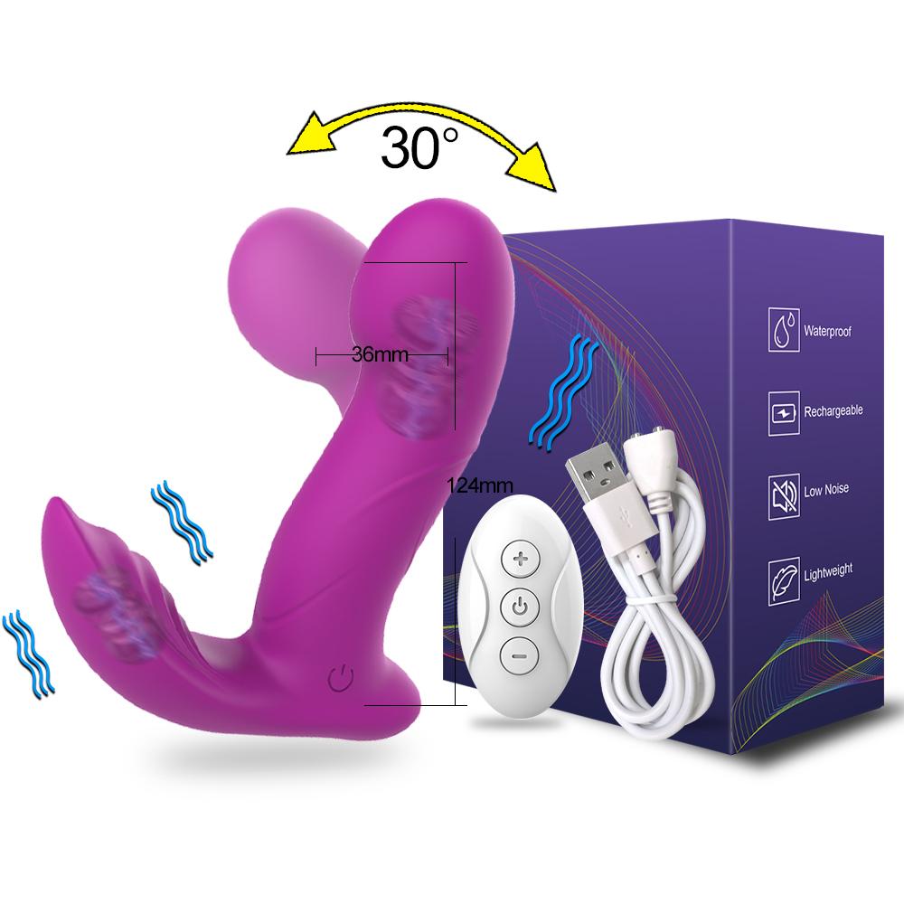 Wireless Remote Control Dildo Clitoris Stimulator Wearable Finger Wiggling Vibrator Female Sex Toys Shop for Women Couples Adult