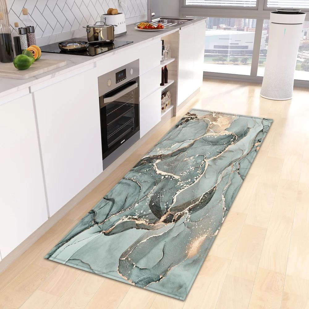 Entrance Doormat Kitchen Carpet Bedroom Floor Balcony Decoration Long Rug Custom Made Home Bath Door Hallway Anti-Slip Foot Mat