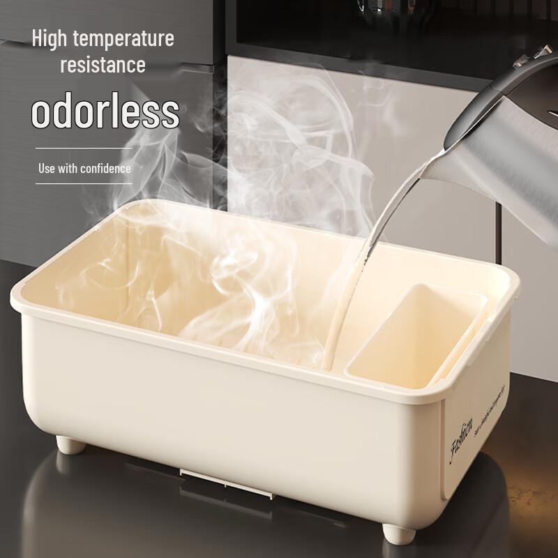 Kitchen Dish Drying & Storage Rack with Lid