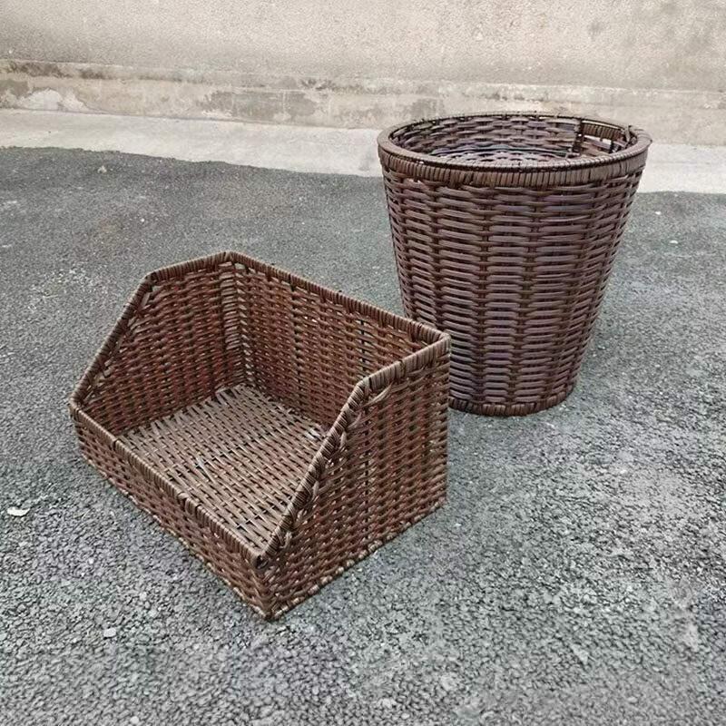 Woven Plastic Fruit Display Basket