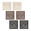 2Pcs Wooden Wall Art Panels Modern Ornaments Wood Wall Hanging Sculptures Boho Abstract Wall Decor for Office Living Room