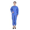 Unisex Long-Sleeved Cleanroom Workwear Set with Print and Embroidery Logo for Food Industry Hygiene