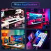 11.8 X 31.4 Kitty RGB Mousepad Led Mouse Pad, Kitty Large RGB Gaming Mouse Pad, Office Desk Mat Non-Slip Rubber Base Mouse Pads (Blue)