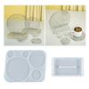 Round Media Player Mold,Coaster Silicone Resin Molds Round CD Disc Mold for Home Decor DIY Keychain Jewelry Making Mould
