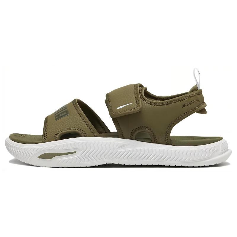 PUMA Унисекс Оливковые Сандалии SoftridePro 24 Пляжные Сандалии 395429-03 35.5