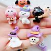 10Pcs New Mini Cute  Cartoon Halloween Collection Flat Back Resin Cabochons Scrapbooking Jewelry Craft Decoration Accessories