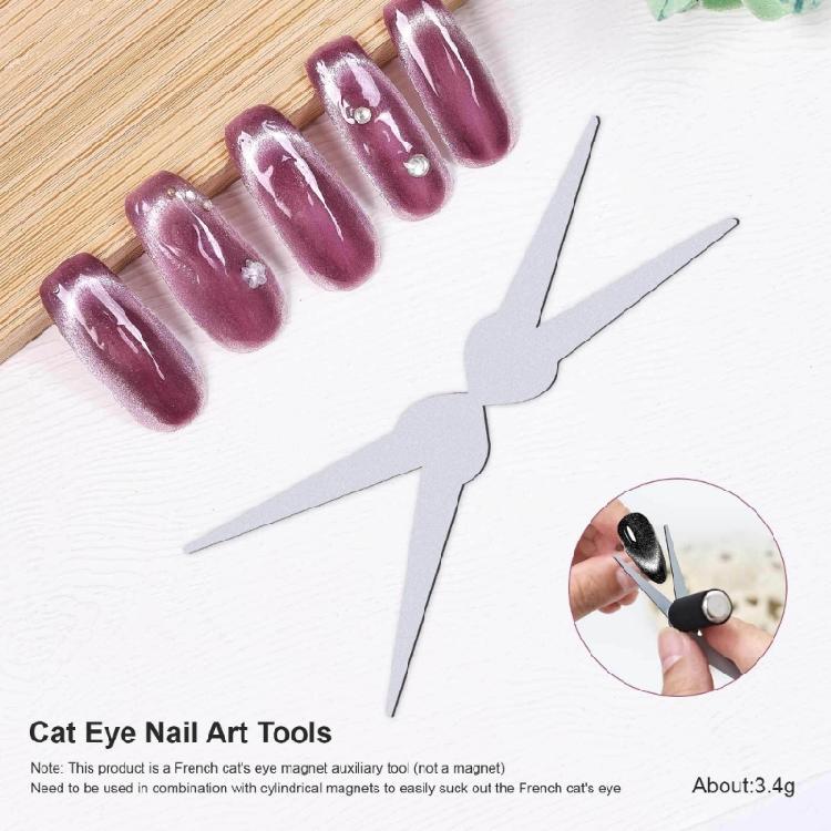 French Cats Eye Magnets Strong Adhesions Power Compact Nail Art Tool For Precise Magnetic Polishing Control Home And Professional Use