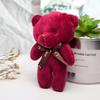 Mini Plush Bear Doll 12Cm Stuffed Plush Toy Mini Bear Doll Toy For Girl Bag Pendant Keychain Children Partygifts